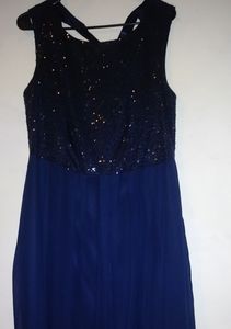 Navy Blue Sequin Dress